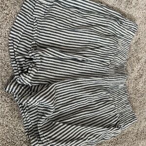 Old Navy Navy and White Striped Shorts